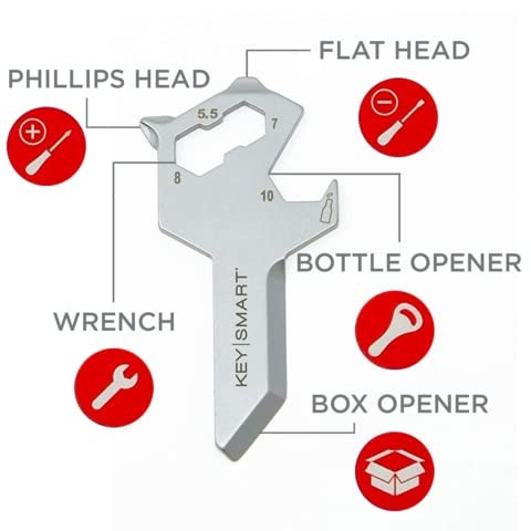 KeySmart AllTul Wolf – 5-in-1 Everyday Carry Multi-Purpose Keychain Multitool…