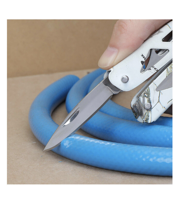 Ozark Trail 12-In-1 Multi-Tool Screwdriver Knife Pliers Saw w/ Sheath White Camo