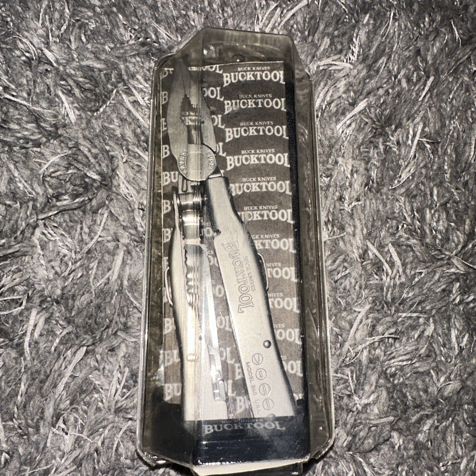 New Vintage Buck Knives Bucktool USA Model 360 Multi-Tool With nylon sheath