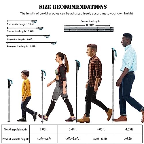Tactical Walking Stick, Prime 15-in-1 Hiking Poles, Adjustable Multipurpose