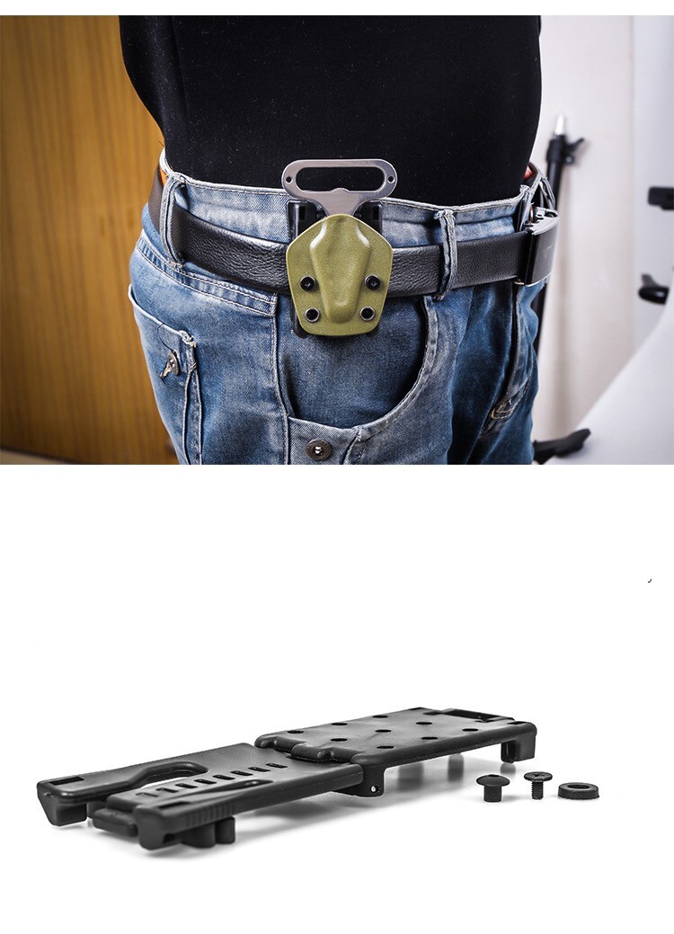 EDC Stainless Steel Wrench Bottle Opener Key Chain Ring Crowbar Pry Bar