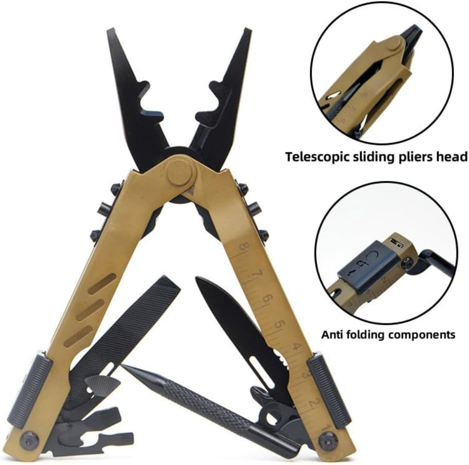 13 in 1 Portable Multifunction Tool Pliers Screwdrivers Ire Stripper Folding Pli