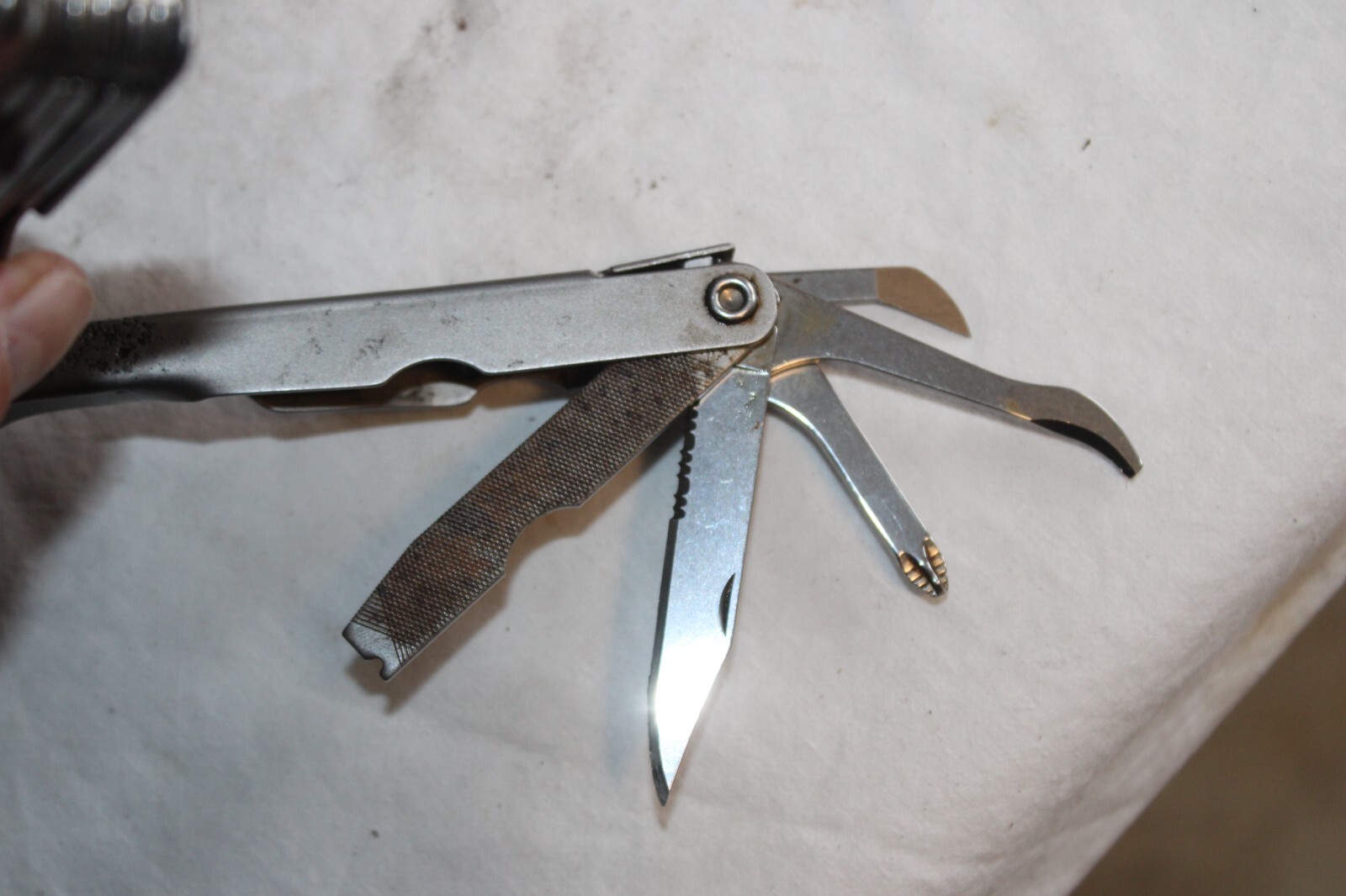 Schrade Tough Multi Tool Pliers 10 In 1 Original USA Knife File Camping Survival