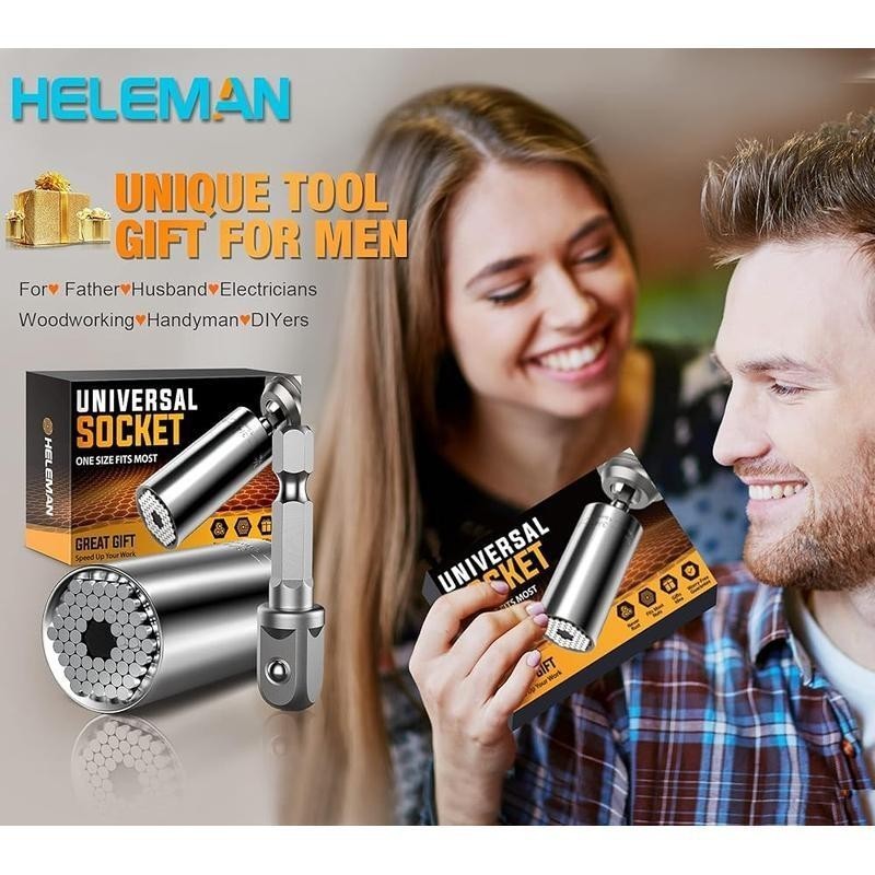 Universal Socket Tools with Power Drill Adapter (7-19 MM) Cool Stuff Gadgets