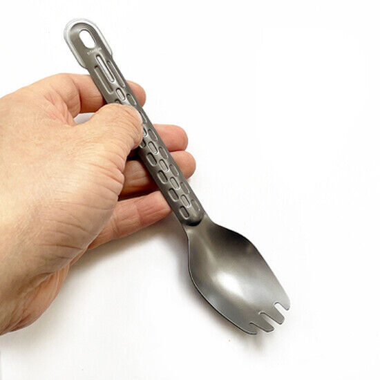 Pure Titanium Spoon / Fork Spoon Tableware Outdoor Travel Portable Meal Tool EDC
