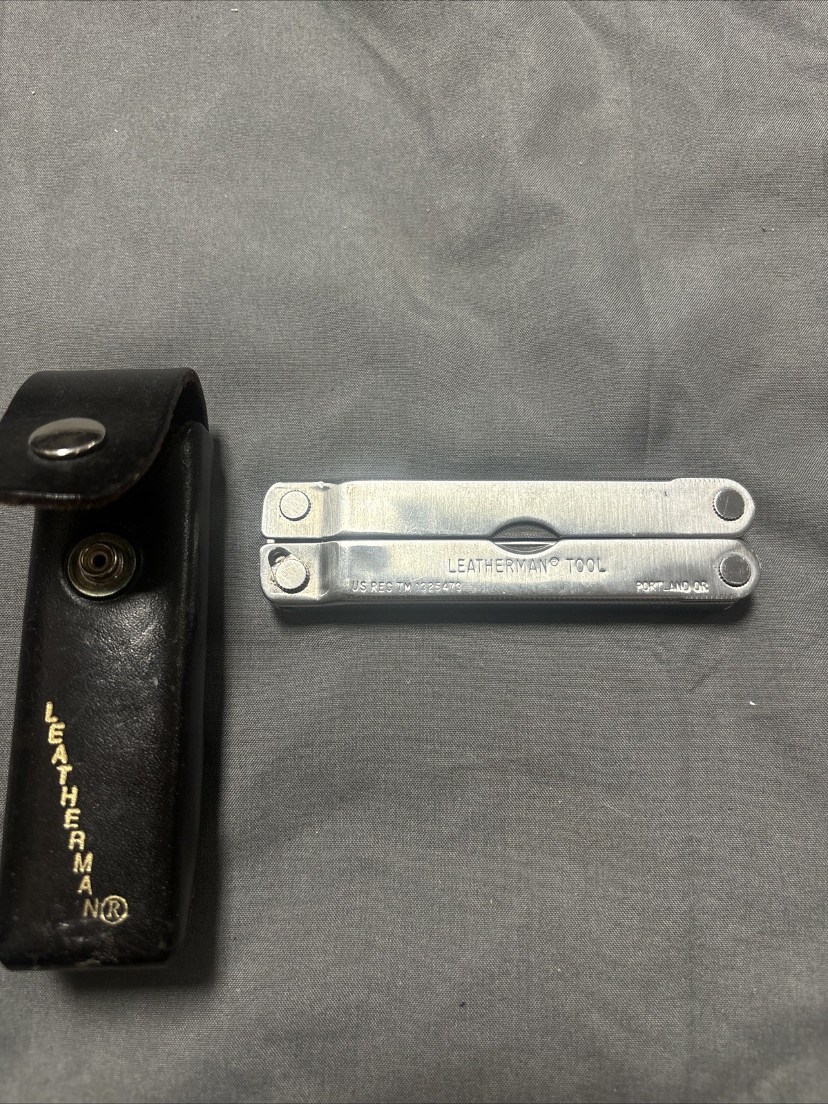 Vtg Original Leatherman Multi Tool Portland OR Leather Sheath USA