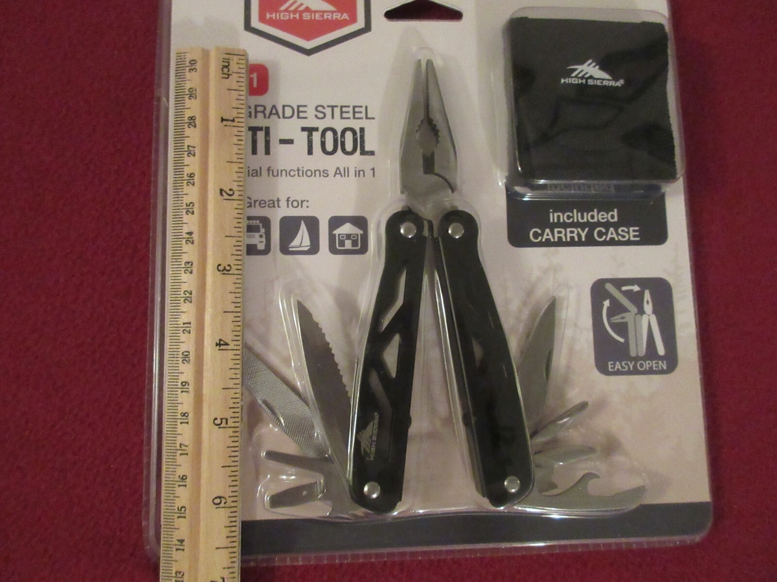 HIGH SIERRA 12-IN-1 MULTI-PLIERS TOOL + 12-IN-1 COMPACT TOOL STAINLESS STEEL
