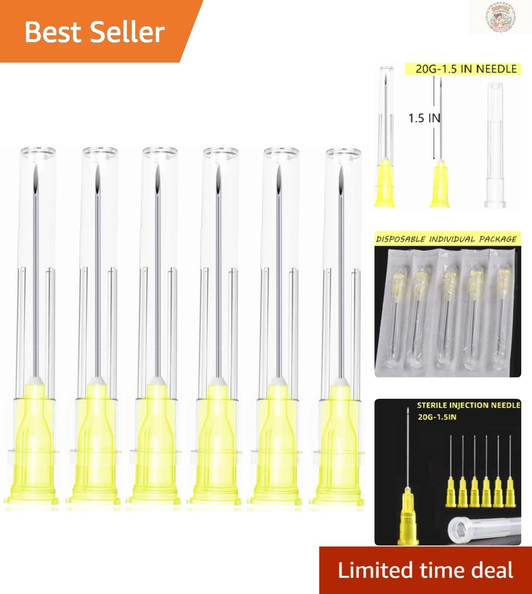 Versatile 100-Pack 20Gauge Stainless Steel Needles – Perfect for Labs & Crafts