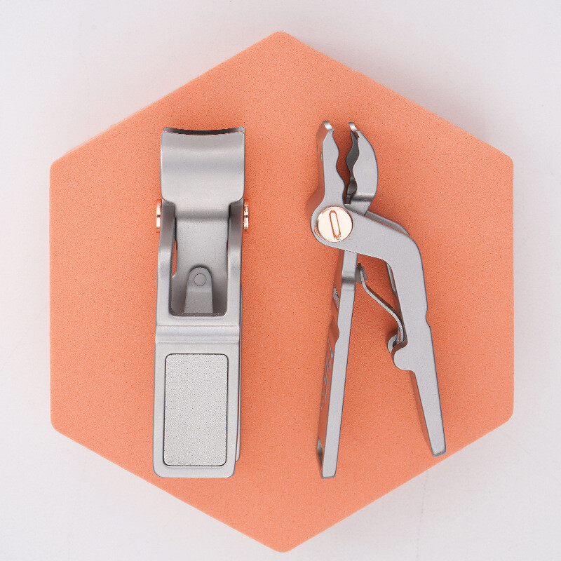 Hot Stainless Steel Nail Clipper EDC Large Opening Splash Proof Nail Care Tools