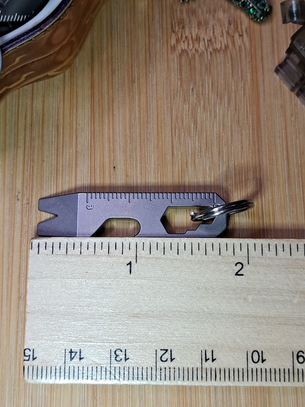 MINIMALIST EDC TITANIUM KEYCHAIN MULTI-TOOL BOTTLE OPENER