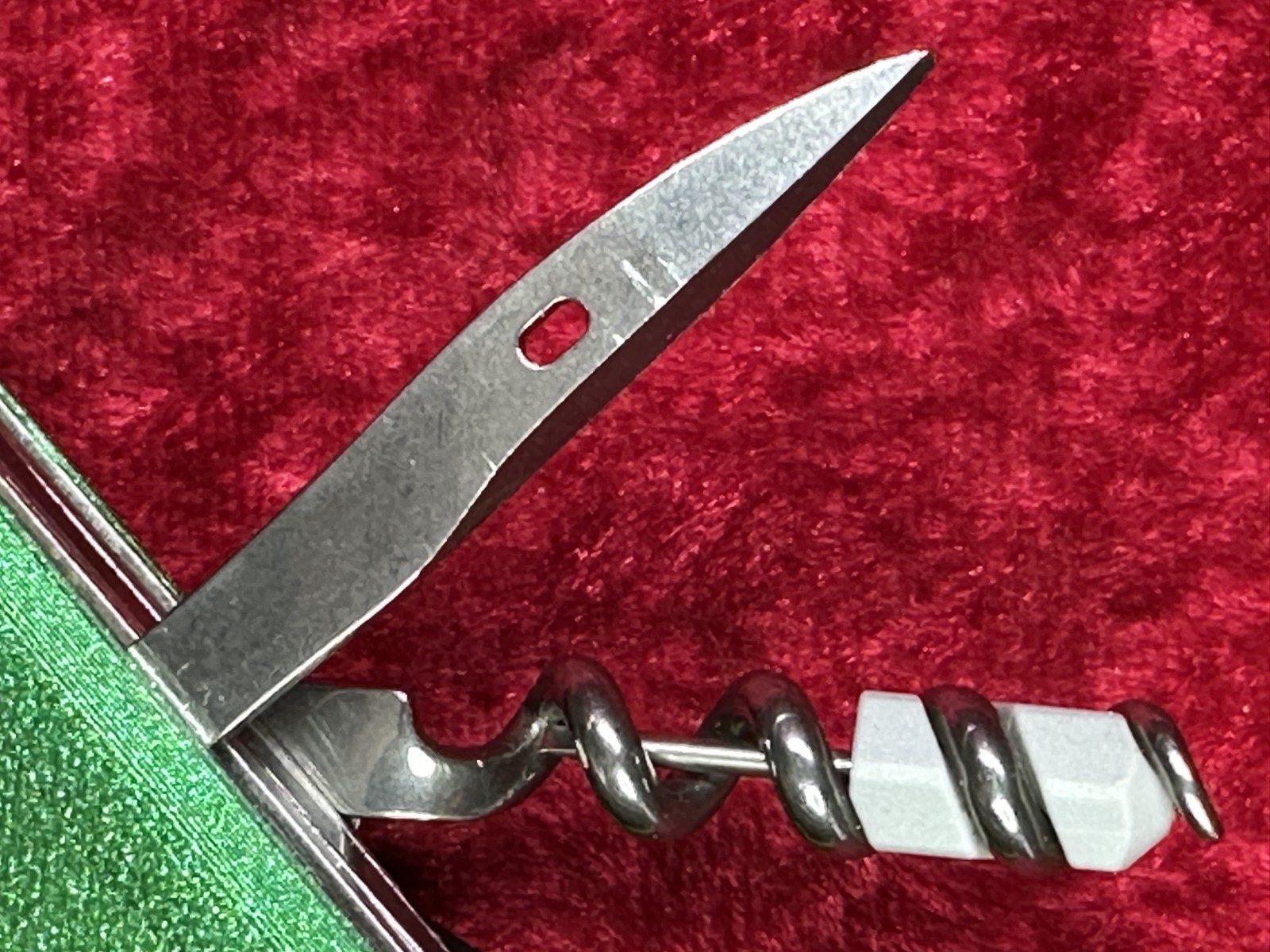 Victorinox Spartan Lite Green 3D Printed Scales Swiss Army Knife w/Sheath (664)