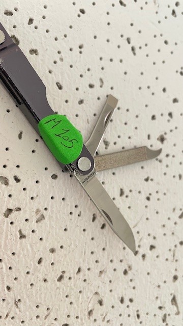 Leatherman Micra Scissors Knife Tweezers File Black Anodized Aluminum Multi tool