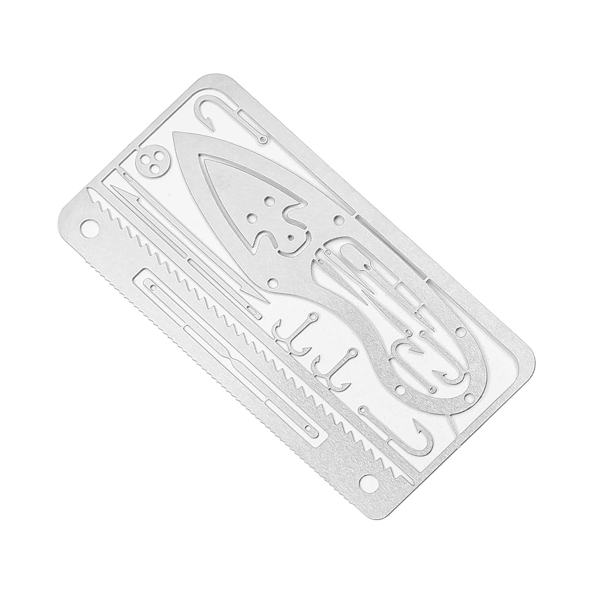 4Pcs Stainless Steel Camping Survival Card Outdoor Multifunction Tool Card …