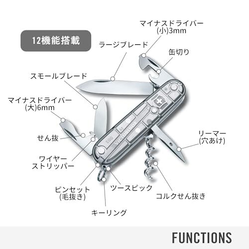 VICTORINOX Spartan Silver Tech Swiss Army Knife Multi-function Knife Outdoor