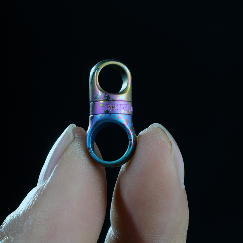 Titanium Alloy Swivel Key Chain Ring Keychain Connector 360° Rotatable Joint