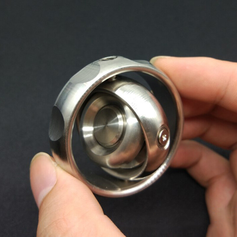 Stainless Steel Gear Gyroscope Toy Hand Fidget Stress Relief Focus EDC Toys Gyro
