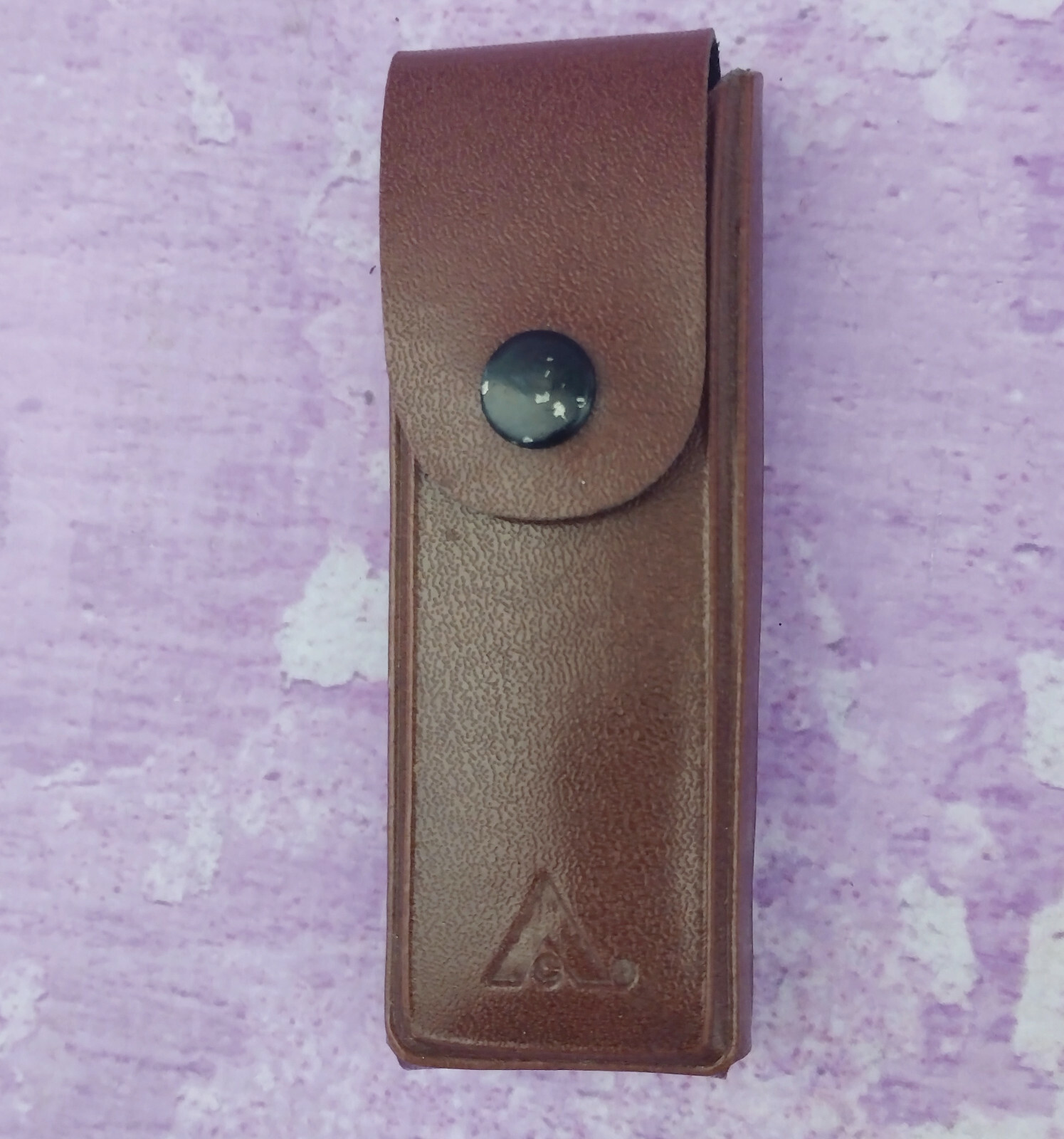 American Camper Multi Tool Stainless Steel in Original Brown Belt Sheath Case