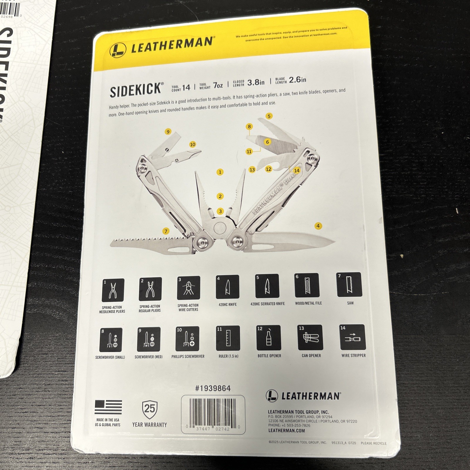 LEATHERMAN SIDEKICK® 14 Tool Stainless Steel Multi-Tool+Sheath USA You Choose 1