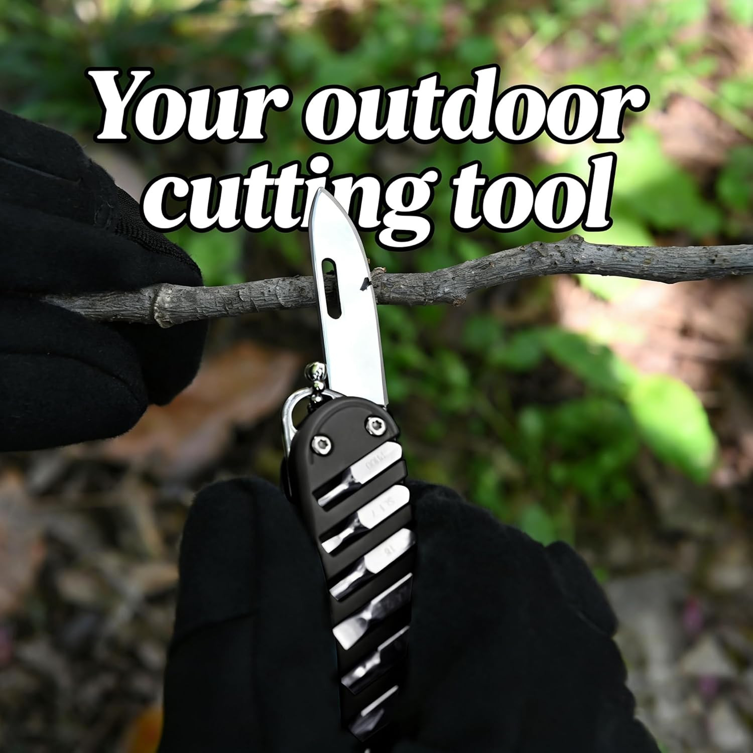 The Compact EDC Pocket Knife Multitool | 7-In-1 Keychain Companion for Quick Fix