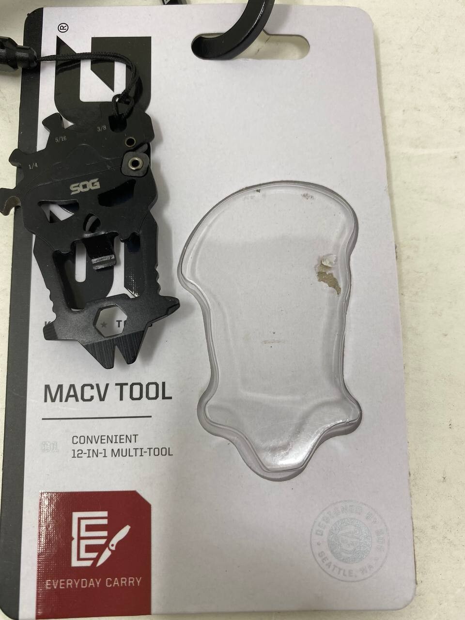 SOG MacV Multi Tool Wrench Screwdrivers Pry Bar Bottle Opener Sharpener Puller