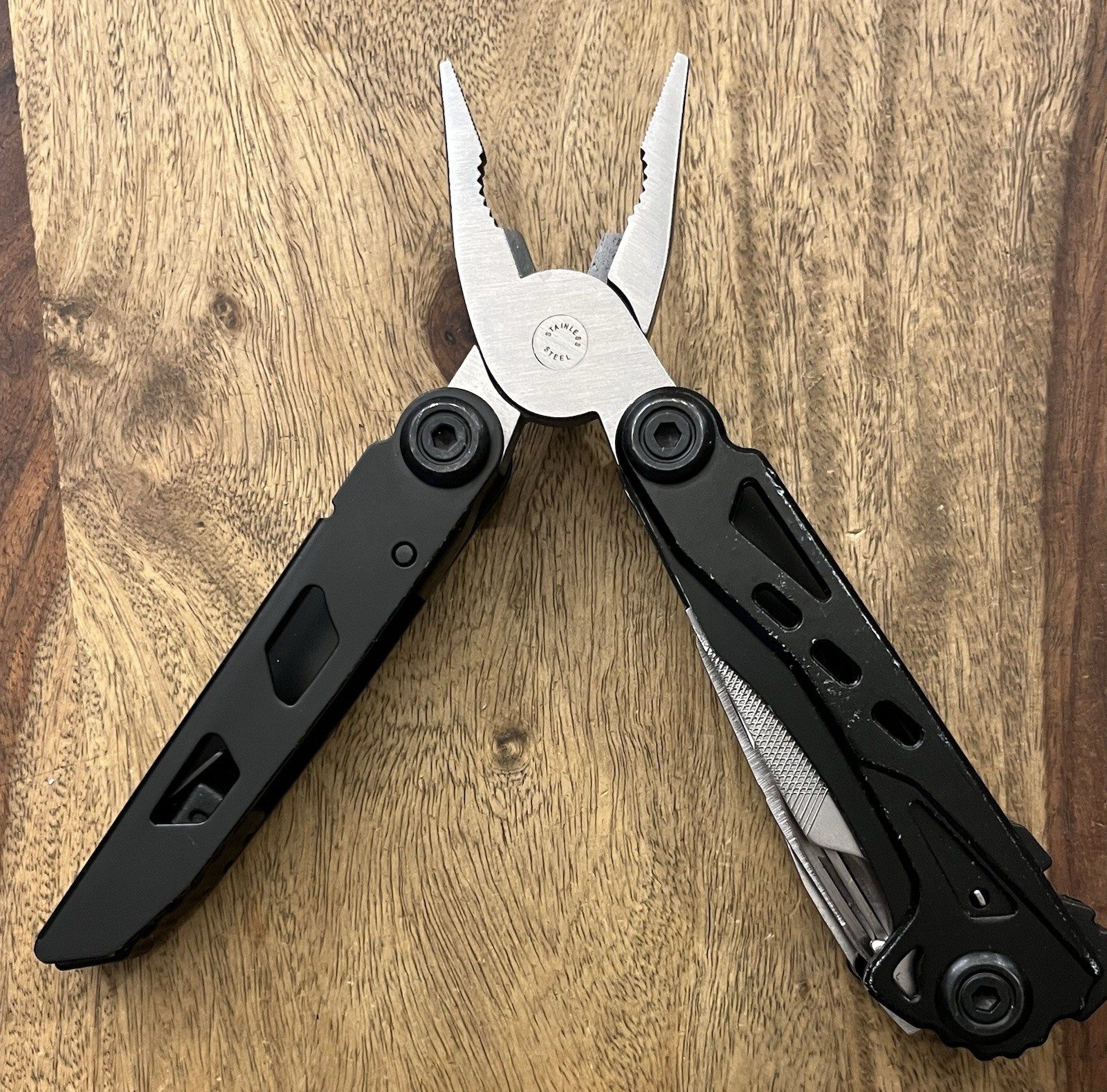 Basecamp Firestarter 11- in 1- 420 Stainless Steel Multitool Nice w/Molle Sheath