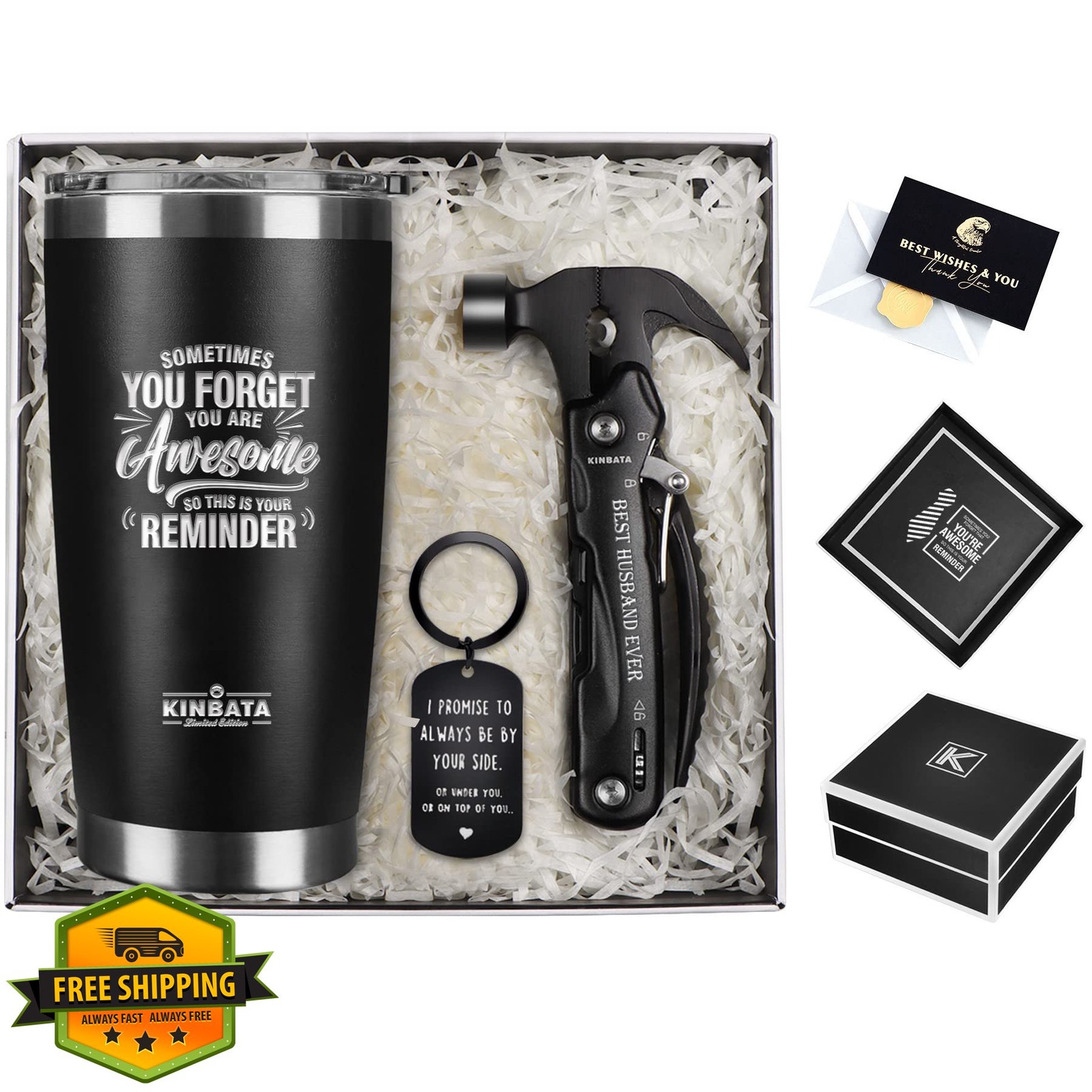 KINBATA Husband Multitool SET Anniversary Gift for Him