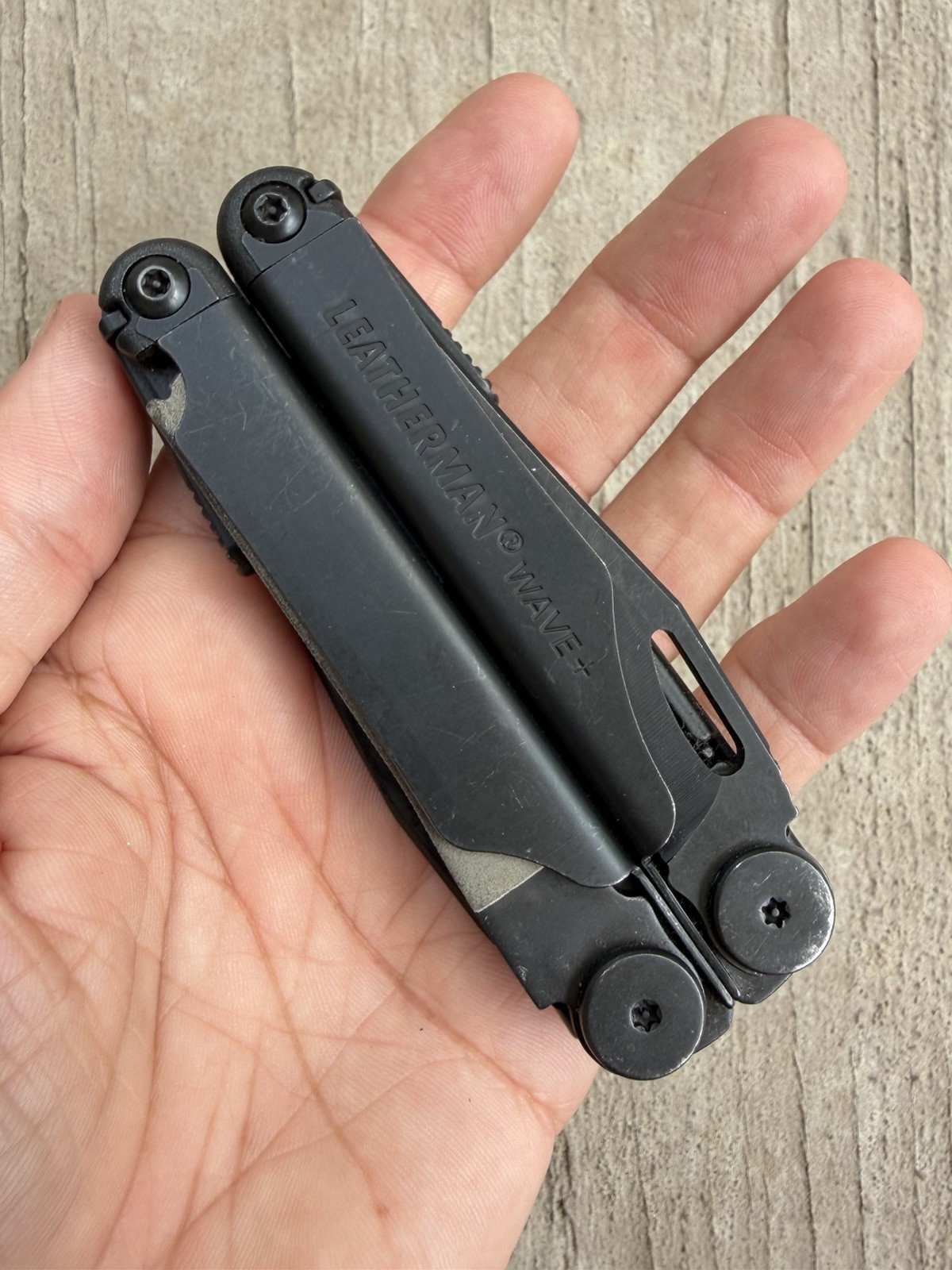 LEATHERMAN WAVE PLUS + STAINLESS STEEL BLACK OXIDE MULTI-TOOL W/SHEATH EXCELLENT