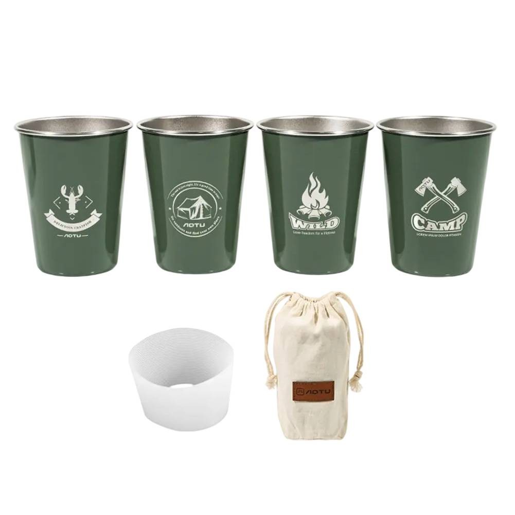 Eco Friendly Reusable 304 Stainless Steel Mugs Great for Camping Trips