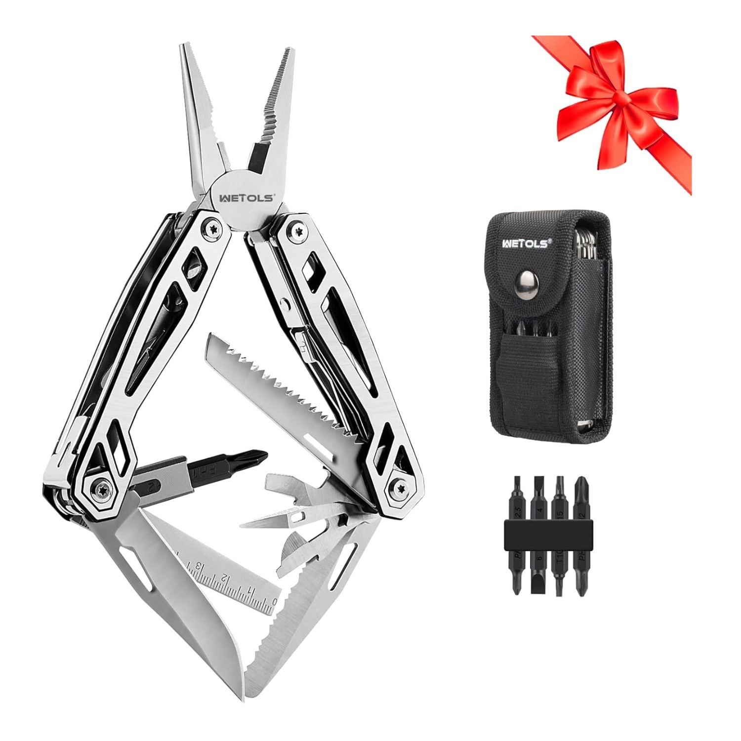 Compact 21-in-1 Multitool with Pocket Knife – Ultimate Gift for Adventurers