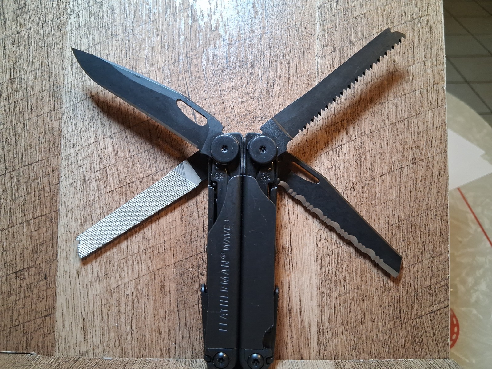 Retired LEATHERMAN Wave Plus + Multi-Tool BLACK OXIDE (Display Model, Unused)