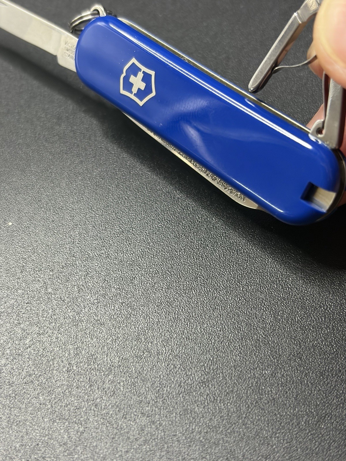 Swiss Army Victorinox Blue 58mm Small/Mini/Keychain/Multitool/Box/5 Tools