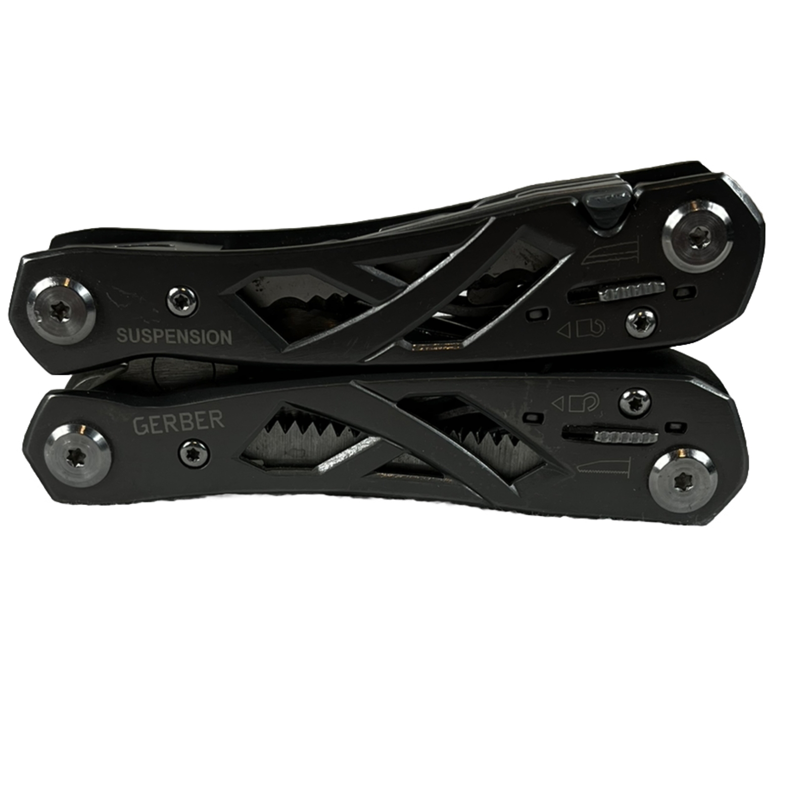 Gerber Suspension 12-in-1 Multi Tool – Pliers Knife Scissors Gray – Very Good