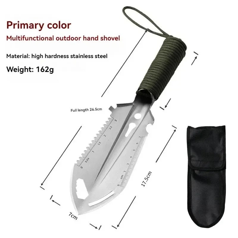 Camping Survival Shovel Stainless Steel Multifunction Tool.