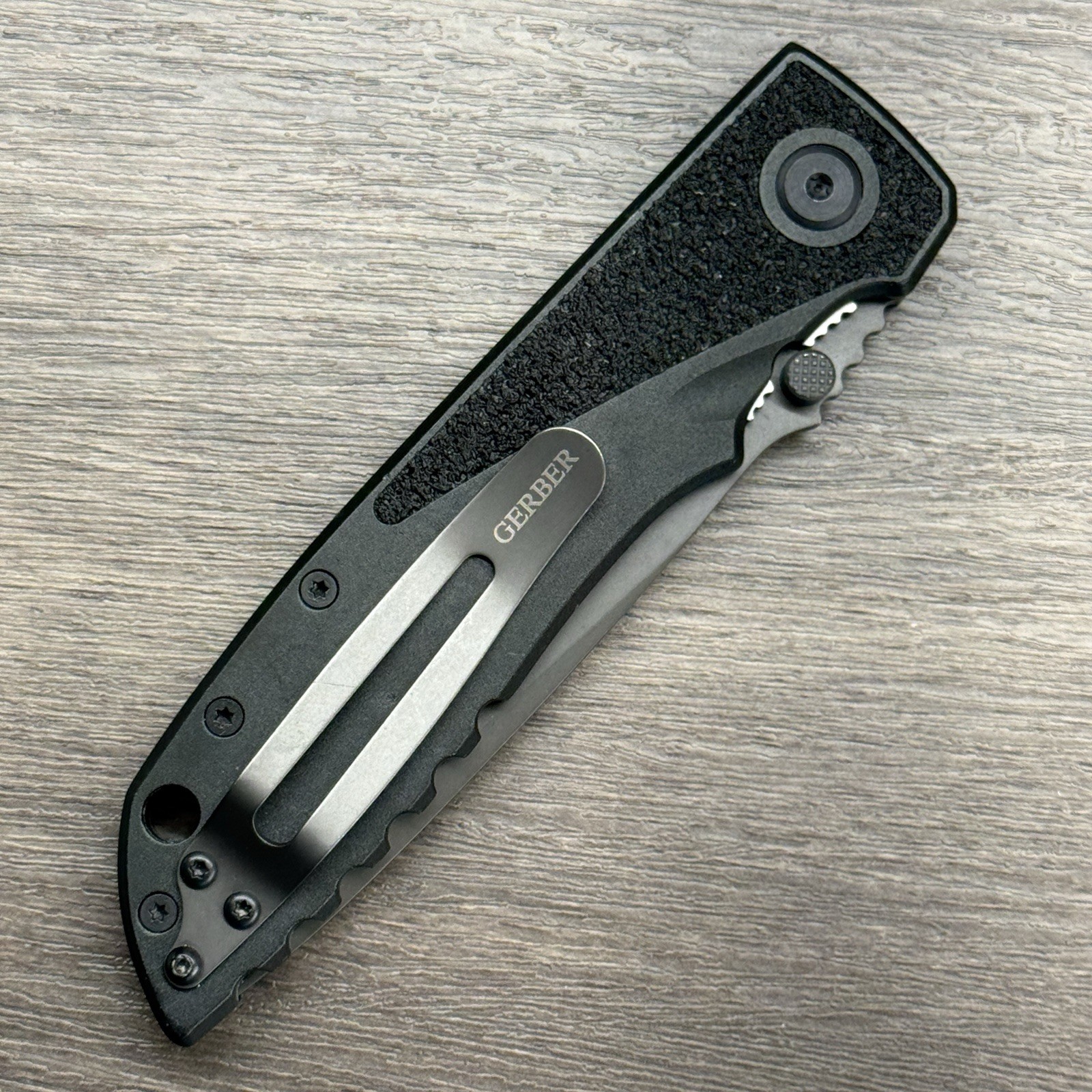 Gerber Icon Large Folding Knife Textured Aluminum Handle, Classic liner lock