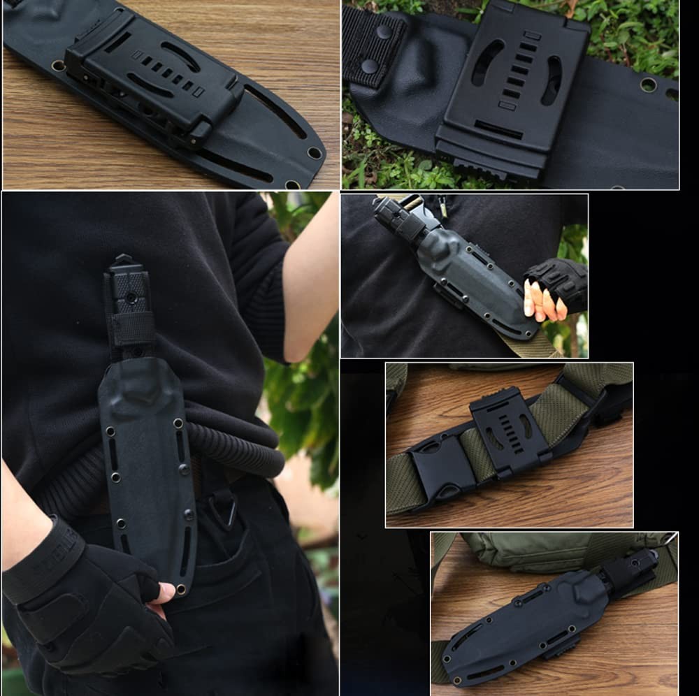 YCYU 2-Pack Knife Belt Clip Outdoor Loops Gun Blade Sheath Tool Lock with Mou…