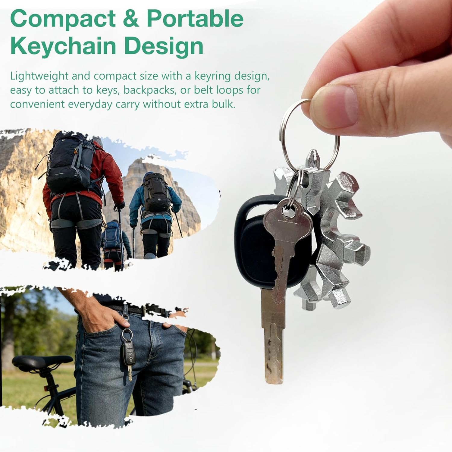 3-Pack Silver Snowflake 18-In-1 Multi Tool, Stainless Steel Pocket Tool with Bot