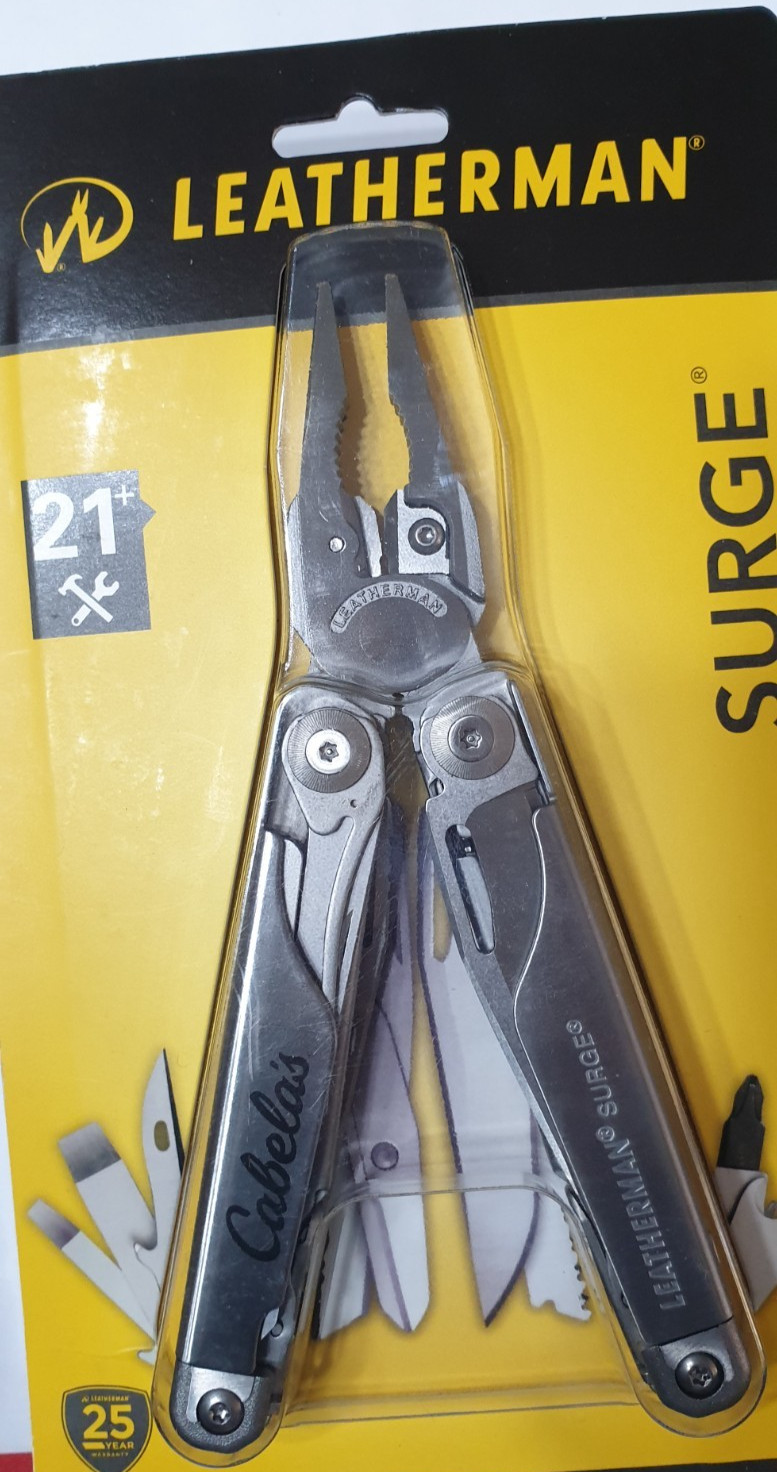 🔥🔥 Leatherman Surge Multi Tool Cabela’s Premium Leather Sheath New in Bliser