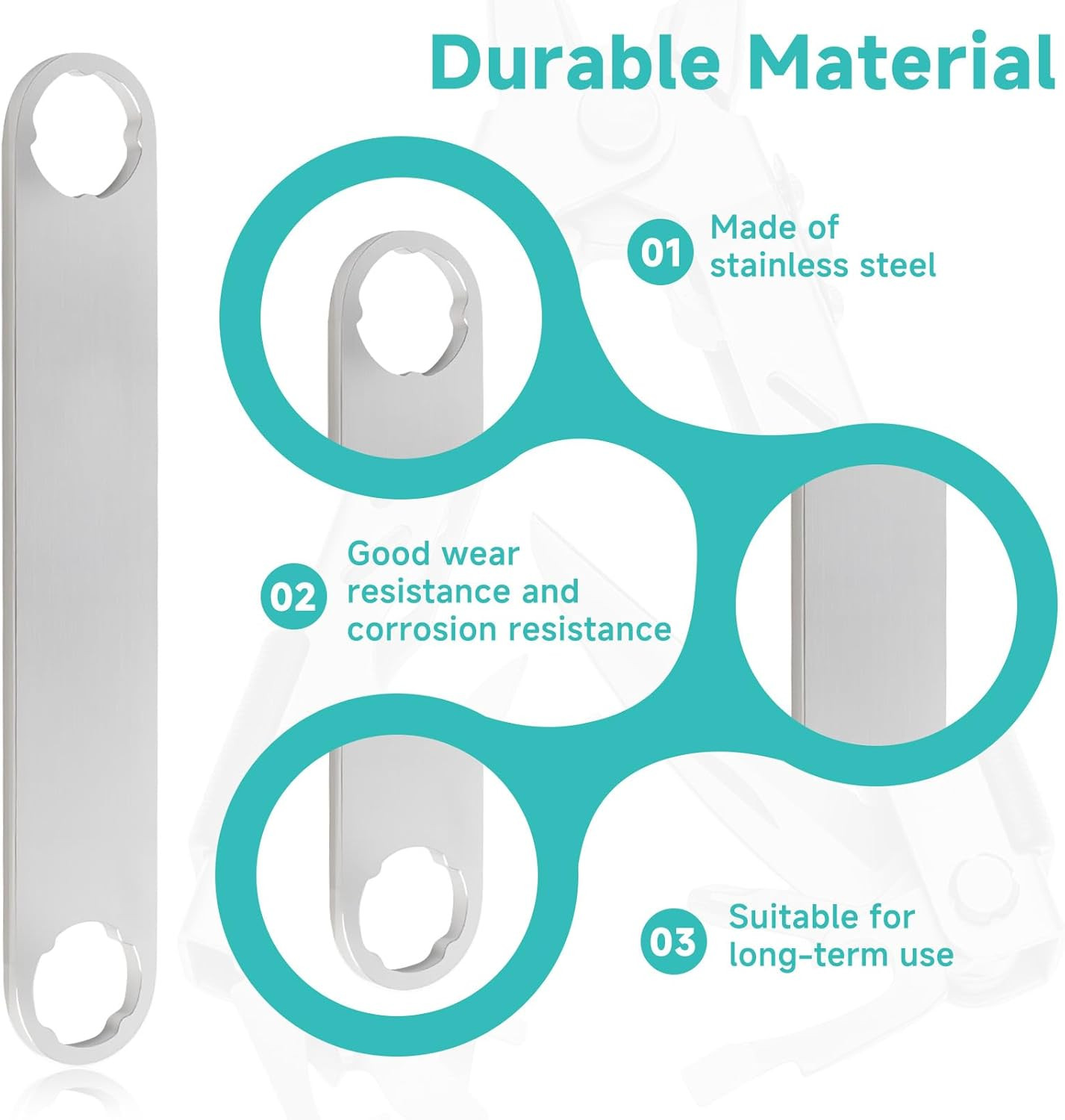 (2-Pack 4-Lobe Flat Wrench, Compatible with Gerber MP400, MP600