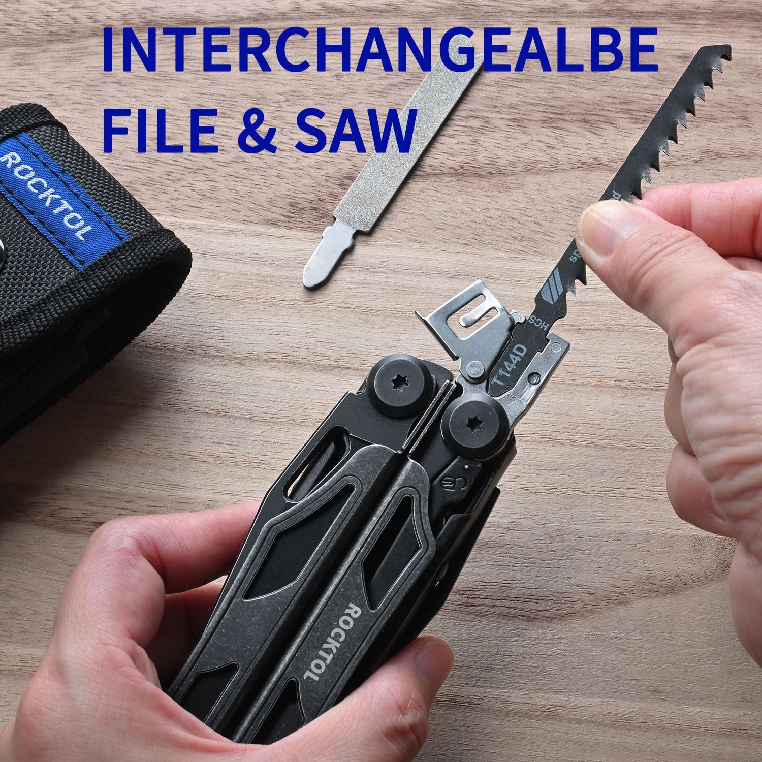 Multitool, VG-10 Blade, 29-in-1 Multitool Pliers with Replaceable Wire Cutter…