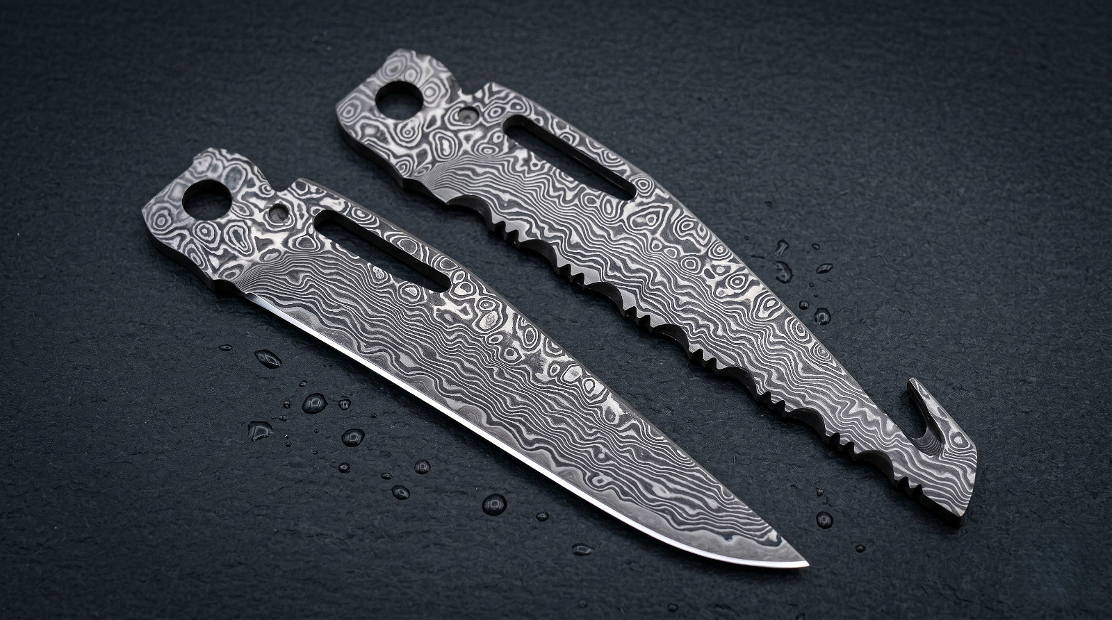 2-in-1 VG10 Damascus Main & Saw Blade – For Leatherman CHARGE TTI/WAVE | HRC60+