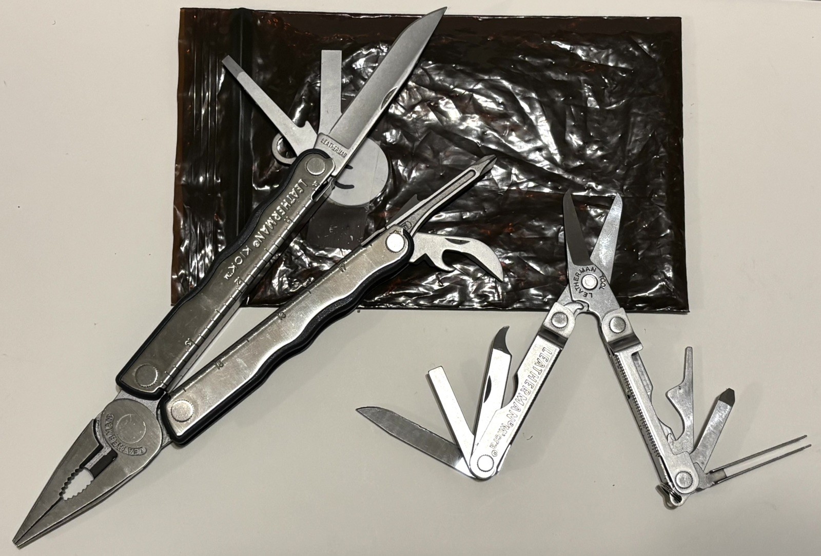 LEATHERMAN KICK MULTI TOOL AND MICRA MINI TOOL 2 PC LOT
