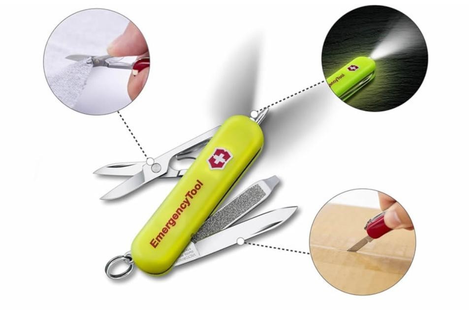 Victorinox Signature Lite Rescue Tool Glow in the Dark Whistle 9 Functions Japan