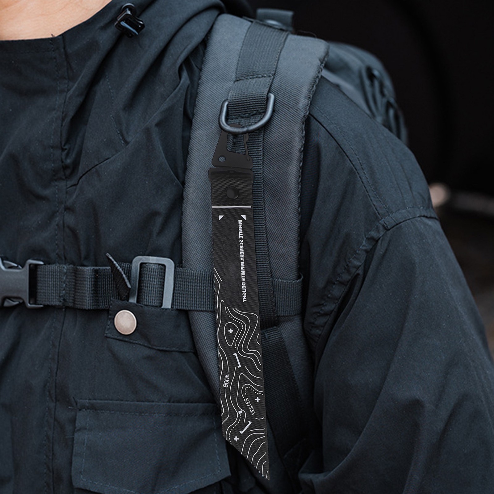 Imitation Nylon Lanyard with Zinc Alloy Buckle Perfect for Outdoor Use
