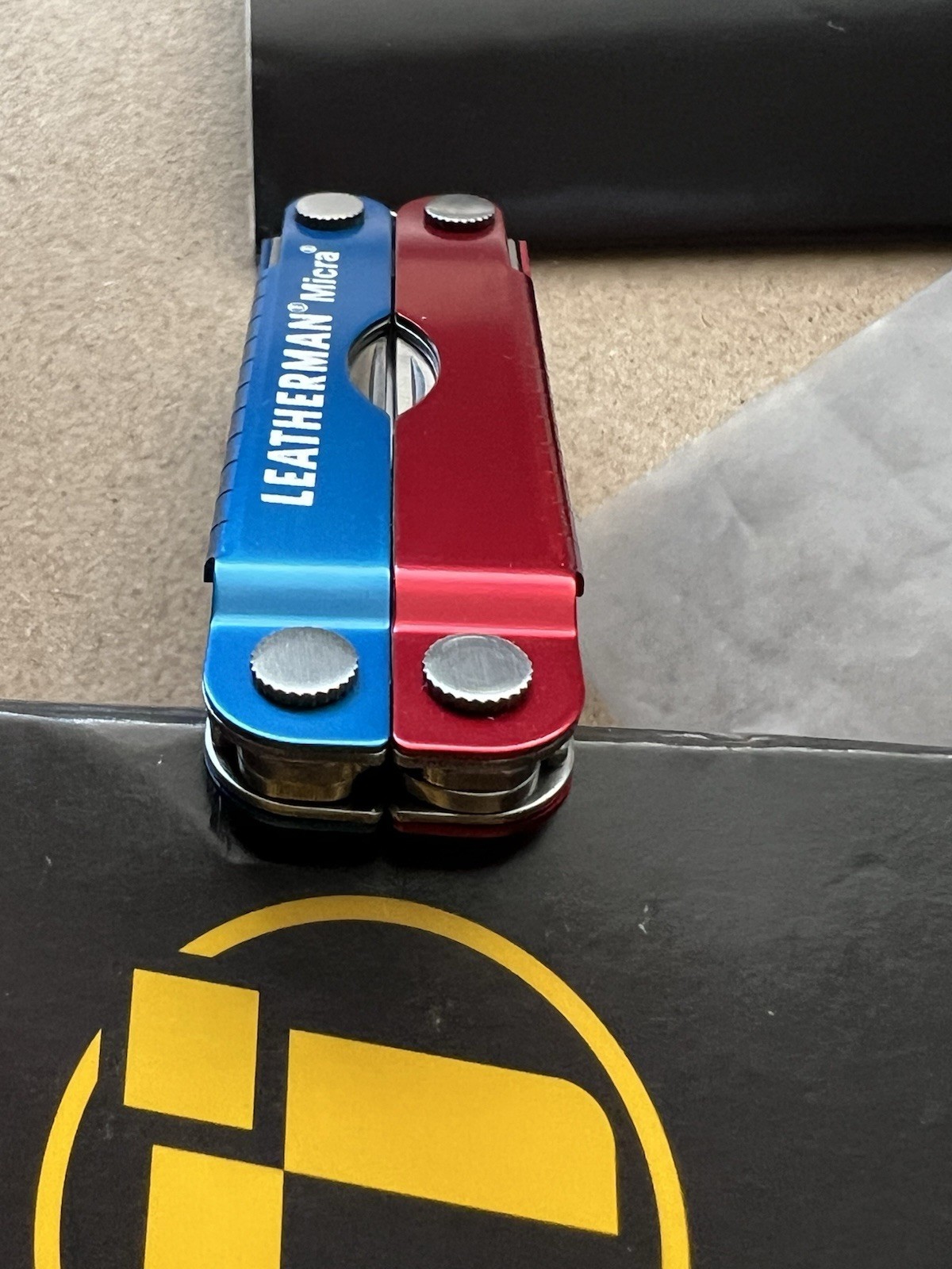 LEATHERMAN Micra – Red & Blue, Mint in Box, Rare.