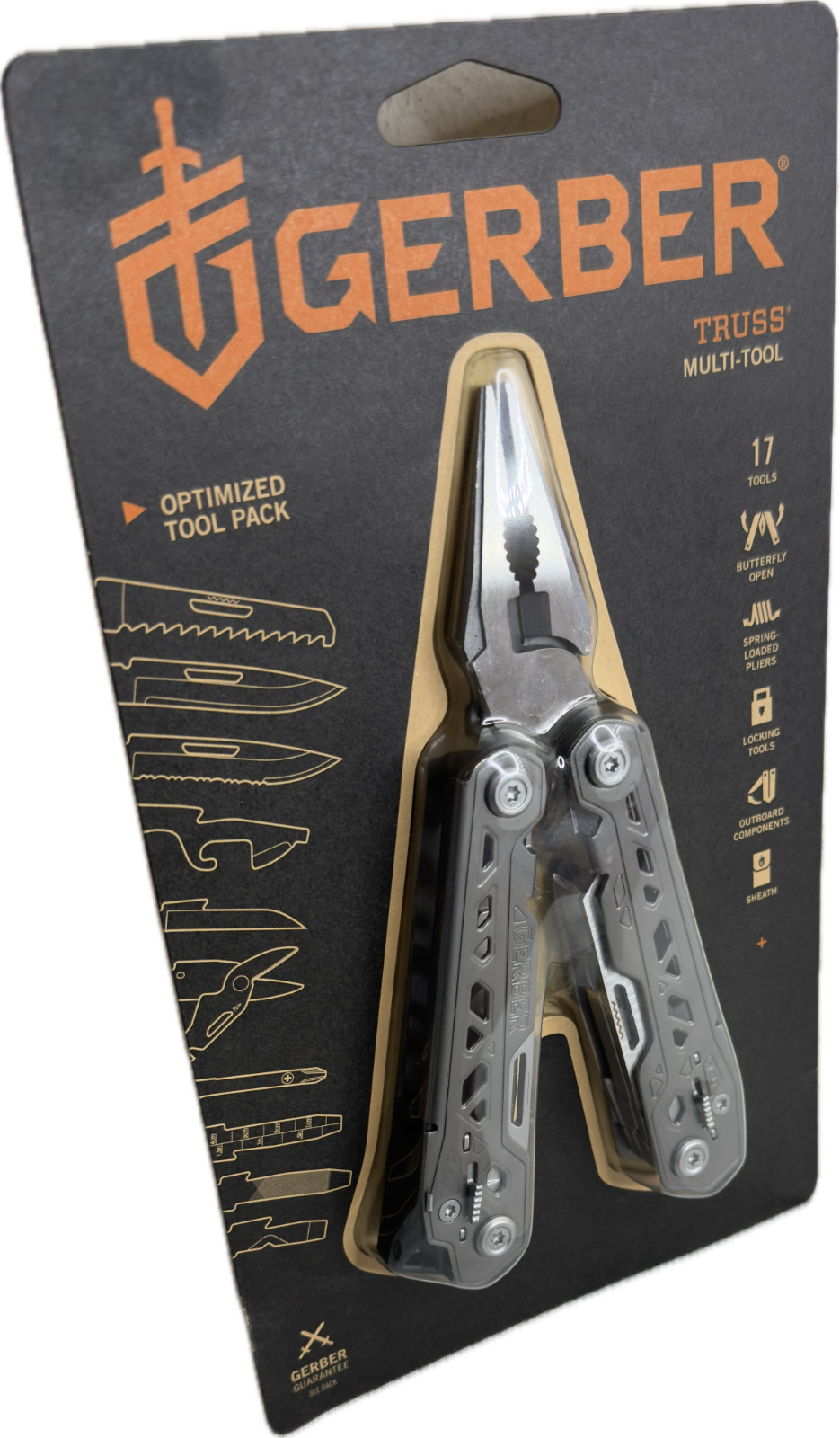 Gerber 31-003304 Truss Multi-Tool with 17 Integrated Functions (Sealed/Unused)