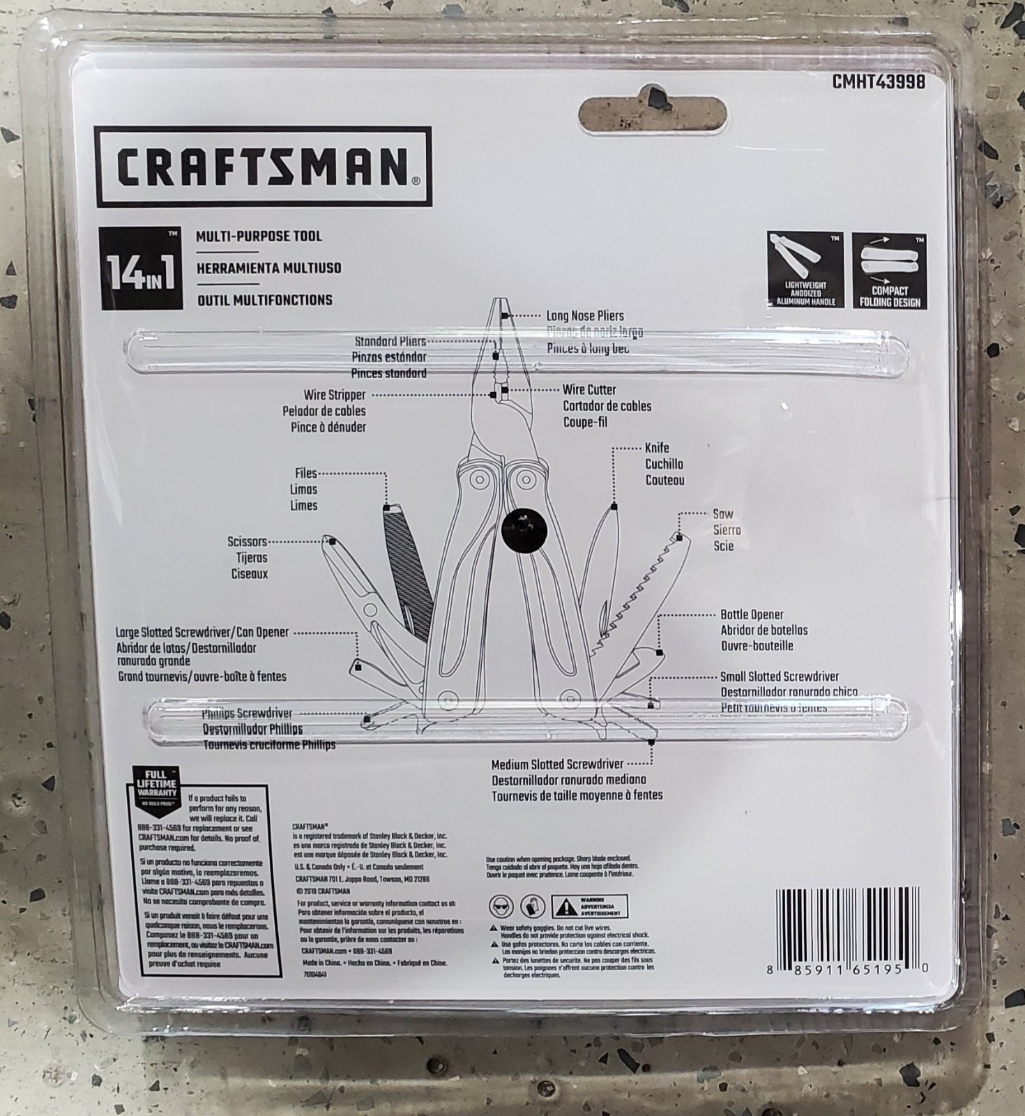 CRAFTSMAN Multi Tool, 14-in-1 CMHT43998