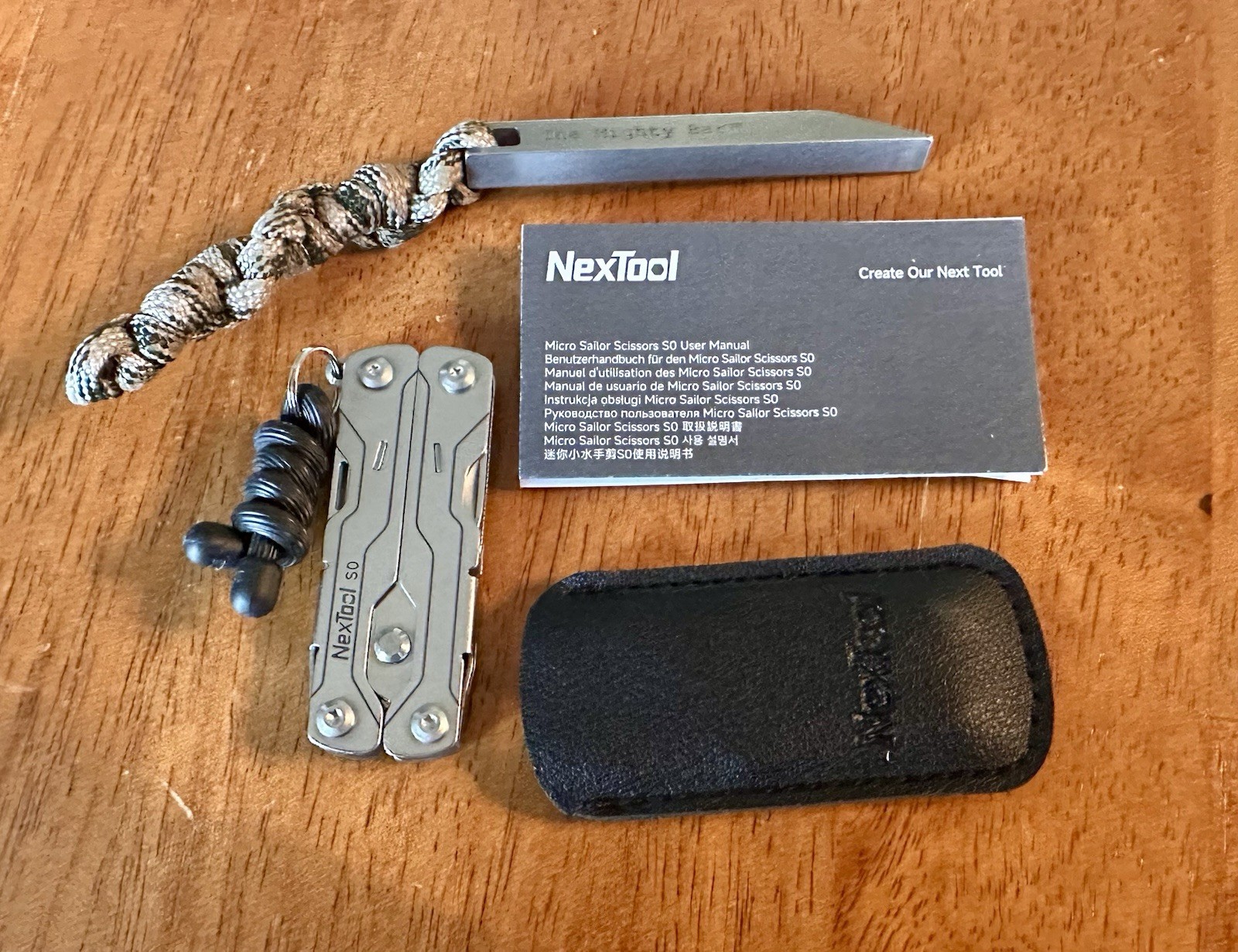 NexTool Micro Sailor 8-in-1 Keychain Multi-Tool Scissors + Mighty Bar Pry Bar