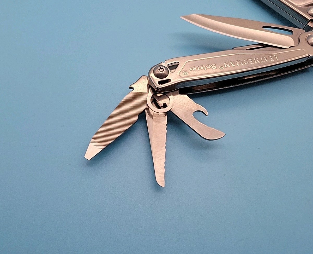 Leatherman Bolster Multi-Tool – Pliers, Knife, File, Screwdrivers, Bottle Opener