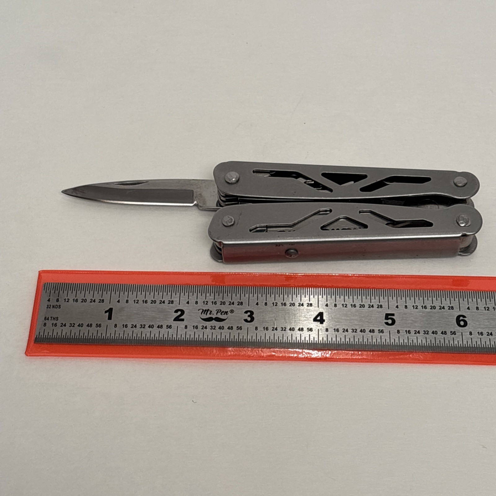 Ozark Trail 12-in-1 Multi Tool Folding Pliers with Sheath Silver Survival Camp