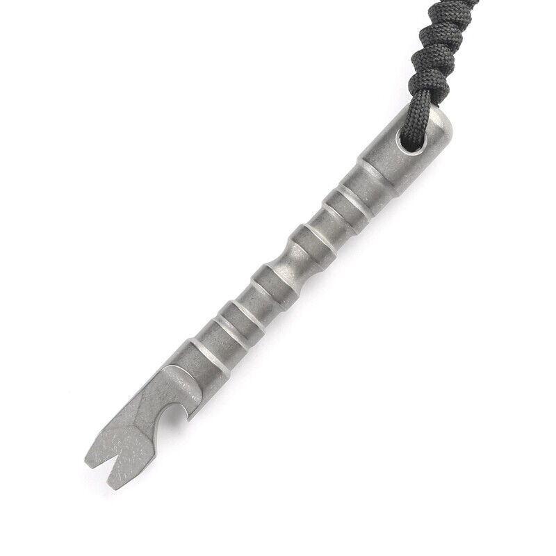 TC4 Titanium Alloy Pry Bar Crowbar Opener Tactical Survival EDC Multi Tools